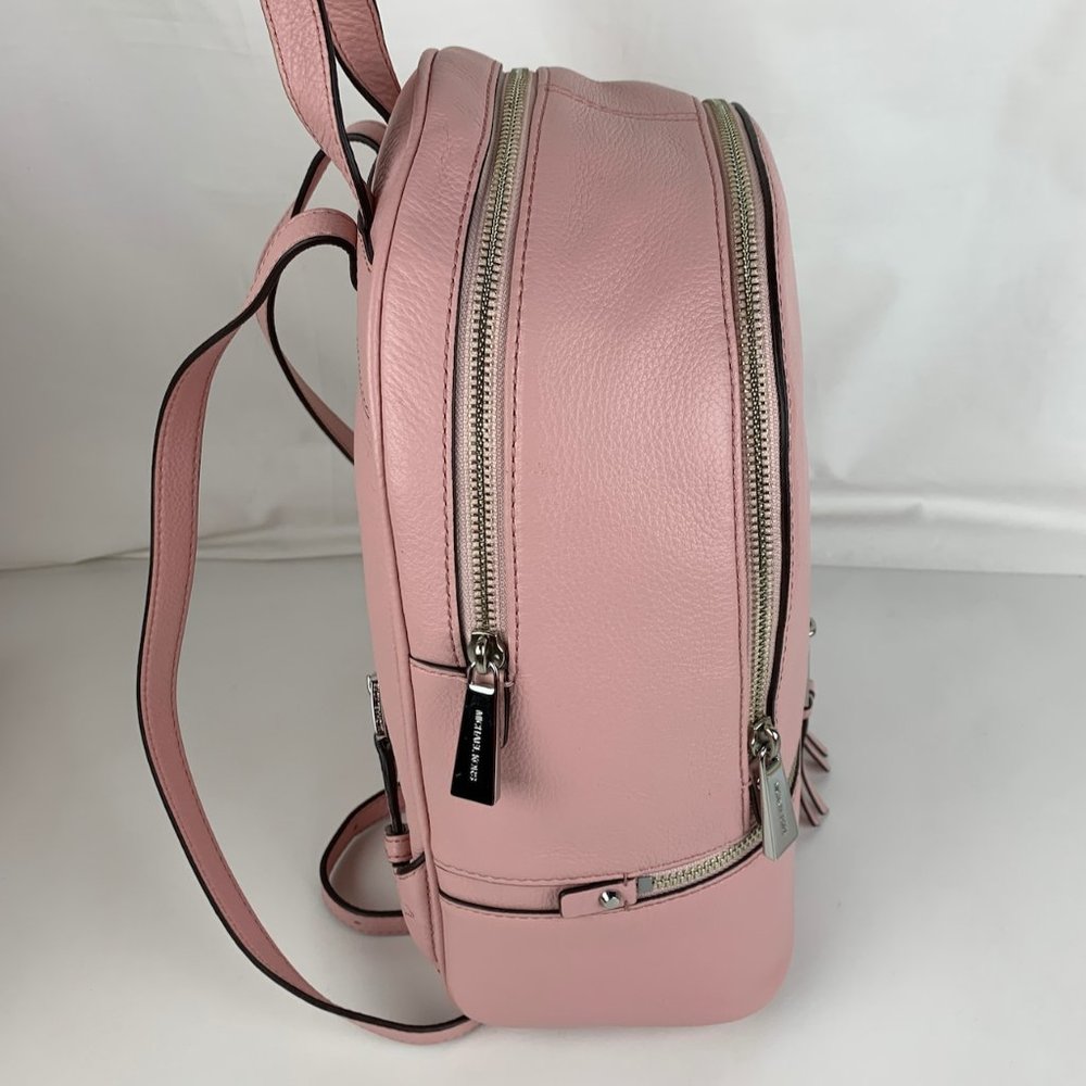 New Michael Kors Rhea Medium Leather Backpack - Picture 7 of 9